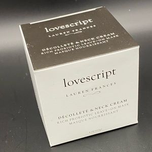 Lovescript décolleté & neck leave-on cream mask